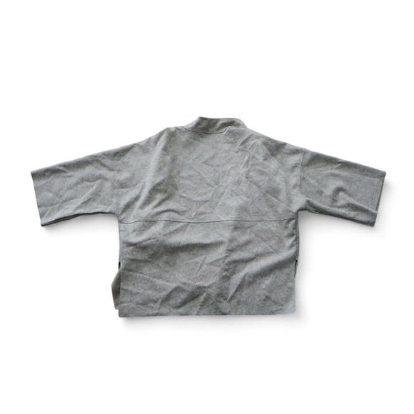 Solitaire Anthropologie Faux Suede Open Front Cardigan Jacket Women's M - Picture 2 of 8